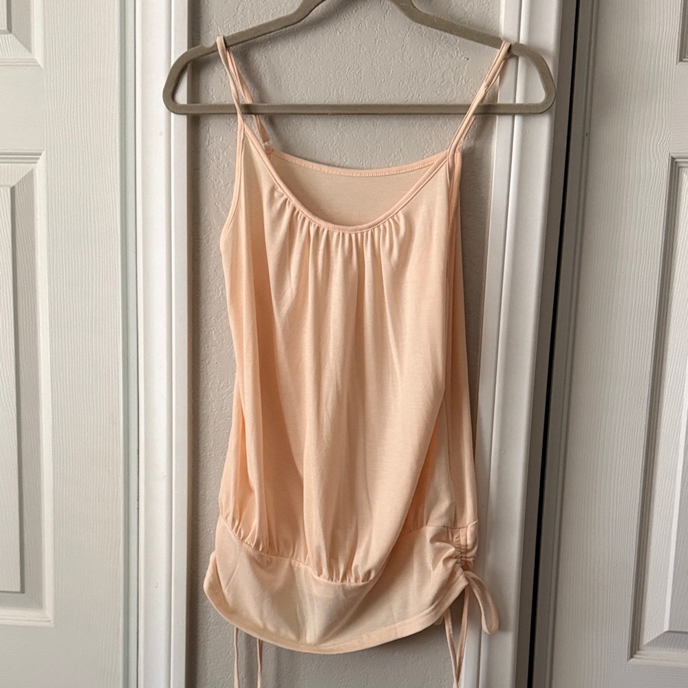 Chic Peach Sleeveless Top